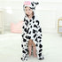 MICHLEY Baby Hooded Swaddling Blanket for Boys Girls, Animal Face Toddler Fall Winter Throw Blankets 0-3 Years(Cow)...