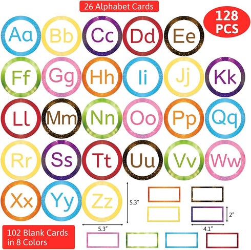 Word Wall Bulletin Board Set Alphabet Classroom Decoration 128 Pcs...