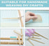 Wood Weaving Tools Set, with Crochet Needle and Comb Wooden Shuttles Stick for Inkle Loom Knitted DIY Craft Supplies...