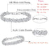 Hadskiss Wedding Tennis Bracelet for Brides Bridesmaid, White Gold Plated Marquise Cubic Zirconia Prom Jewelry, Silver Bracelet Wedding Party Jewe...