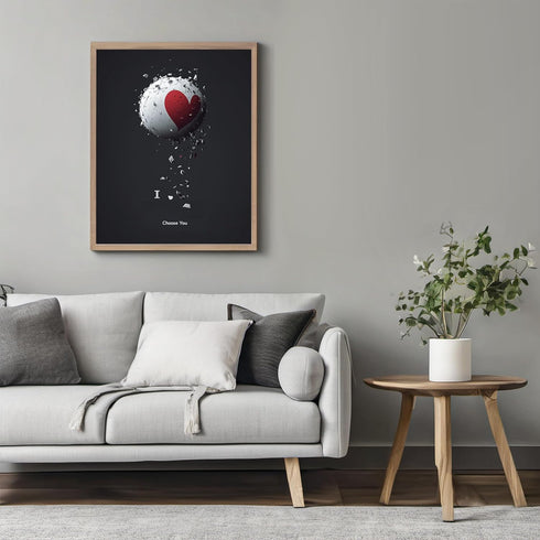 Posterizer 1 pcs-i choose you-cute minimalistic art-Valentine's day inspired-Romantic Art-Holiday Poster-Gift for Couples boyfriend girlfriend Hus...