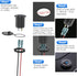 48W 12V USB Outlet USB C Car Socket, PD 30W and QC 18W Car USB Ports Waterproof Cigarette Lighter Replacement Car Charger Power Outlet with LED Di...