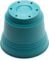 Bloem Saturn Round Planter with Saucer Tray: 10" - Bermuda Teal - Durable Plastic Pot, Matte Finish, Removable Saucer, for Indoor & Outdoor Use, G...