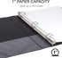 Samsill Economy 1 Inch 3 Ring Binder, Made in The USA, Round Ring Binder, Customizable Clear View Cover, Black, (18530)...