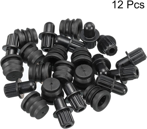 MECCANIXITY Speaker Grill Guides Plastic Black Dia 8mm for Speaker Parts Accessories Pack of 12...