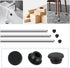 10 Pcs 10mm Rubber Hole Plug Black Silicone Round Snap in Type Locking Furniture Hole Plug Protective Cover Rubber Plugs for Holes Watertight(Blac...