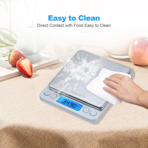 Digital cooking scale 3000g by 0.1g, Gaoscale Small Scale Grams High Accuracy Scale for gram scale, Kitchen Scale Digital with Tare Function for C...
