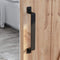 SMARTSTANDARD 12 Inch Barn Door Handle Rustic Black Long Solid Metal Pull Fits Barn Door Gate Garage Shed, Pack of 1...