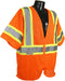 Radians SV22-3ZOM-2X Polyester Mesh Economy Class-3 Safety Vests with Two Tone Trim, 2X-Large, Orange...