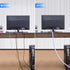 AGPTEK White Cable Sleeve Cover, 2 Pack 5ft - 1.8 inch Cord Management Wire Organizer Under Desk, Home Office Computer Wire Cover Hider Cord Prote...