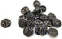 20 pcs Black Retro Double Layer Openwork Metal Shank Sewing Coat Buttons -25mm -1"...