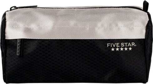 Five Star Pencil Pouch, Pencil Case, 9-Pocket Pouch, 4" x 8", Black/Grey (505600A-ECM)...