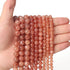 45pcs 8mm Natural Stone Beads Sunstone Chalcedony Beads Energy Crystal Healing Power Gemstone for Jewelry Making, DIY Bracelet Necklace...
