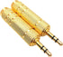 2 Pack Audio Adapter 1/8'' M to 1/4'' F Stereo Audio Jack Adapter?3.5mm to 6.35mm Stereo Headphone Connector for Speaker Headphone Aux Cable Guita...