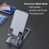 DTech Foldable Cell Phone Stand Holder Aluminum Adjustable Height Nonslip Adhesive Portable Cellphone Cradle for Desk Office Table Home Travel Mob...