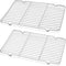 Cooling Rack and Baking Rack with Stainless Steel, 2 - Pack Heavy Duty Cooling Racks for Cooking and Baking, Sturdy Cookie Cooling Rack 13.5 x 9.4...