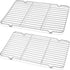 Cooling Rack and Baking Rack with Stainless Steel, 2 - Pack Heavy Duty Cooling Racks for Cooking and Baking, Sturdy Cookie Cooling Rack 13.5 x 9.4...