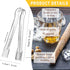 J-Chen 15PCS Plastic Buffet Serving Tongs Mini Serving Utensil Tongs Appetizers Tongs Clear Kitchen Tongs 6.3 Inch Small Ice Tongs for Tea and Cof...