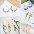 720Pcs Earring Making Kit with 120 Beading Hoop Earring Finding Component,200 Hooks,200 Jump Rings,200 Earring Backs,Teardrop Round Earrings Beadi...