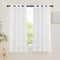 NICETOWN Sheer Curtain Panels Grommet - Ivory Voile Sheer Window Curtains for Bedroom/Living Room, 2 Pieces, 54 Wide x 63-inch Length...