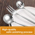 Matte Serving Silverware Set, 5-Piece Round Shared Utensils Set of Stainless Steel, Hostess Flatware Serving Set, Satin Finish, Dishwasher Safe...