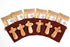 6 Olive Wood Holding Cross Comes with Velvet Bag & Certificate...