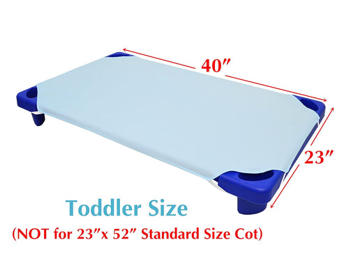 American Baby Company Microfiber Toddler Size Daycare/Pre-School Cot Sheet, Blue, 23" x 40", for Boys and Girls...