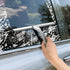All-Purpose Stainless Steel Shower Squeegee for Shower Glass Door with 2 Adhesive Hooks, Bathroom Cleaner Tool Household Window Mirror Squeegee , ...