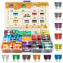 140 Pieces Fuses Automotive - Standard Blade Car Fuse Kit, Auto Fuse Assorted for Marine, RV, Camper, Boat, Truck (1A 2A 3A 5A 7.5A 10A 15A 20A 25...