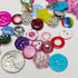 Chenkou Craft Random 100pcs Small Plastic Buttons DIY Sewing Craft Accessory (Mix)...