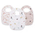 Snap Muslin Bibs for Girls, 3-Pack Baby Bibs for Infants, Newborns and Toddlers, 100% Cotton Muslin Absorbent & Soft Layers, Adjustable Snaps,"Spr...