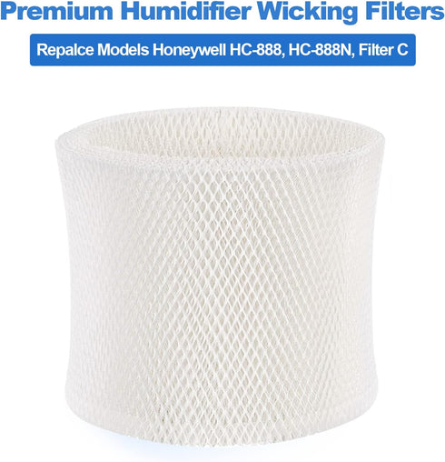 Humidifier Wicking Filters Fit for Honeywell HC-888 Model Series, Fit for Honeywell Humidifier Filter Replacement Filter C (2 Pack)...