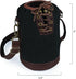 LEGACY - a Picnic Time brand Canvas Lace-up Insulated Growler Tote, Black with Brown Accents...