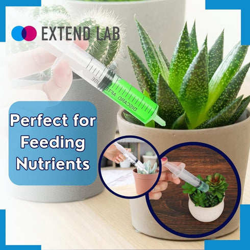 10ml/cc Plastic Syringe - Individually Sealed Measuring Syringe - Ideal for Scientific Labs & Pet Feeding - Luer Slip Tip for Refilling & Measurin...