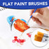 AROIC Paint Brushes Set,110 pcs Nylon Hair Brushes for Acrylic Oil Watercolor Artist Professional Painting Kits...