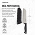 Farberware Edgekeeper 7-Inch Santoku Knife with Self-Sharpening Blade Cover, High Carbon-Stainless Steel Kitchen Knife with Ergonomic Handle, Razo...