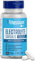 Vitassium Electrolyte Capsules, Electrolytes for Dietary Management of POTS Syndrome Symptoms (500mg Sodium - 100mg Potassium), Unflavored, 100 Bu...