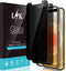 2 Pack L?K Privacy Screen Protector Designed for iPhone 12 and iPhone 12 Pro 5G 6.1 inch Tempered Glass High Clear, Case Friendly, Come with Insta...