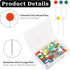 200Pcs Flat Head Straight Pins Sewing Pins Straight Pins Flat Flower Head Pins Quilting Pins for Sewing DIY Projects Dressmaker Jewelry Decoration...