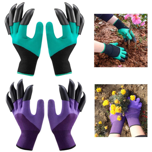 Garden Gloves with Claws, Breathable Gardening Work Gloves for Digging, Claw Gardening Gloves for Planting, Puncture Resistant Garden Gloves Best ...