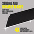 Berkling 18mm Retractable Utility Knife with 4x SK2H Snap Off Black Spare Blades (18mm 1 PACK)...