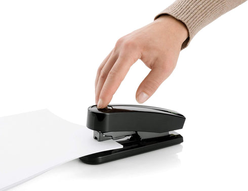 Novus B4fc re+new Flat Clinch Stapler, 50 Sheet Capacity, Made of 80% Recycled Plastic, German Engineered, Staple|Pin|Tack, 25 Yr. Warranty, Black...