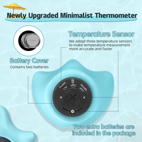 Baby Bath Thermometer - BabyElf Safety Bathtub Thermometer - Floating Bathing Toy for Infant - New Upgraded Mute Visual Alert, Gift for Mom and Ne...