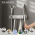Broom Holder, Broom Hanger Mop Holder Storage Rack Organizer Wall Hanging Wall Mount with Utility Hooks for Home, Bathroom, Garden, Kitchen, Garag...