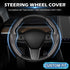 Cartist Carbon Fiber Steering Wheel Cover Custom Fit for Tesla Model 3 2017-2023 2024 and Model Y 2020-2023 2024 Anti Skid Leather Car Segmented S...