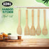 Wooden Spoons for Cooking, Bamboo Kitchen Utensils Wooden Spoons Set 6 Piece, Nonstick Spatula For Daily Use...