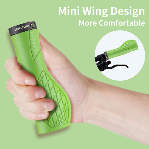 Bike Handlebar Tape,Antislip Bicycle Handlebars Grips with Mini-Wing Optimum Wrist Support for Bicycle/Mountain Bike/Road Bike/Folding Bike (Green...