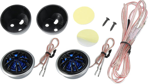 ACROPIX High Frequency Stereo Tweeters Audio Speaker for Car Truck Plastic - Pack of 2 Blue...