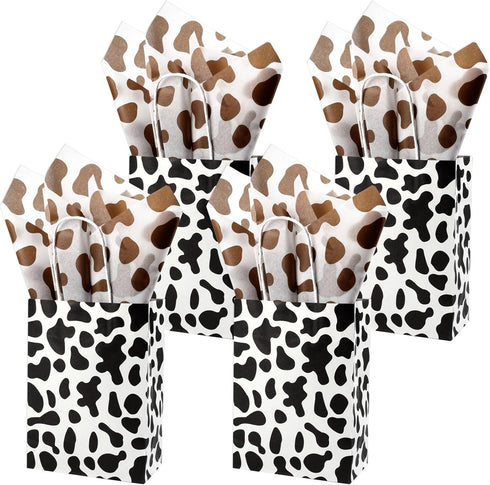 Bolsome 100 Sheets 20 x 14 Inch Brown Cow Print Tissue Paper Highland Cow Print Tissue Paper for for Gift Wrapping, Birthday, Baby Shower, Cow The...