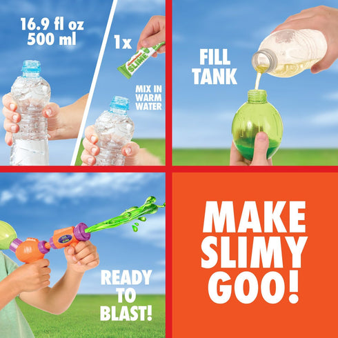Nickelodeon Slime Compound Splat Splasher – Slime Blaster Shoots Goo Up to 25 Ft (Non-Toxic and Washable)...